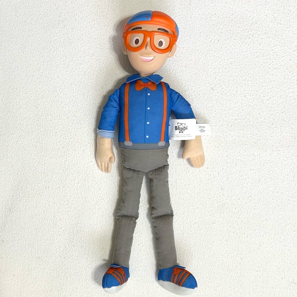 My Buddy Blippi Talking Doll with Stuffed Body & Hard Head.